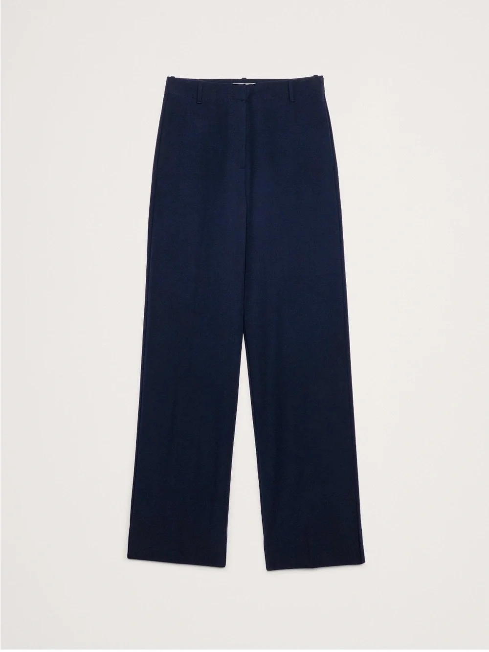 NWOT Banana Republic Navy High-Rise Straight-Leg Trousers size 8Tall. Classic.